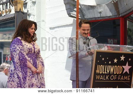 LOS ANGELES - MAY 19:  Ben Falcone, Melissa McCarthy at the Melissa McCarthy Hollywood Walk of Fame Ceremony at the TCL Chinese Theater on May 19, 2015 in Los Angeles, CA
