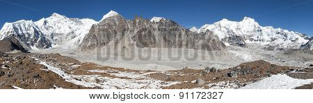 Panoramic View Of Mount Cho Oyu
