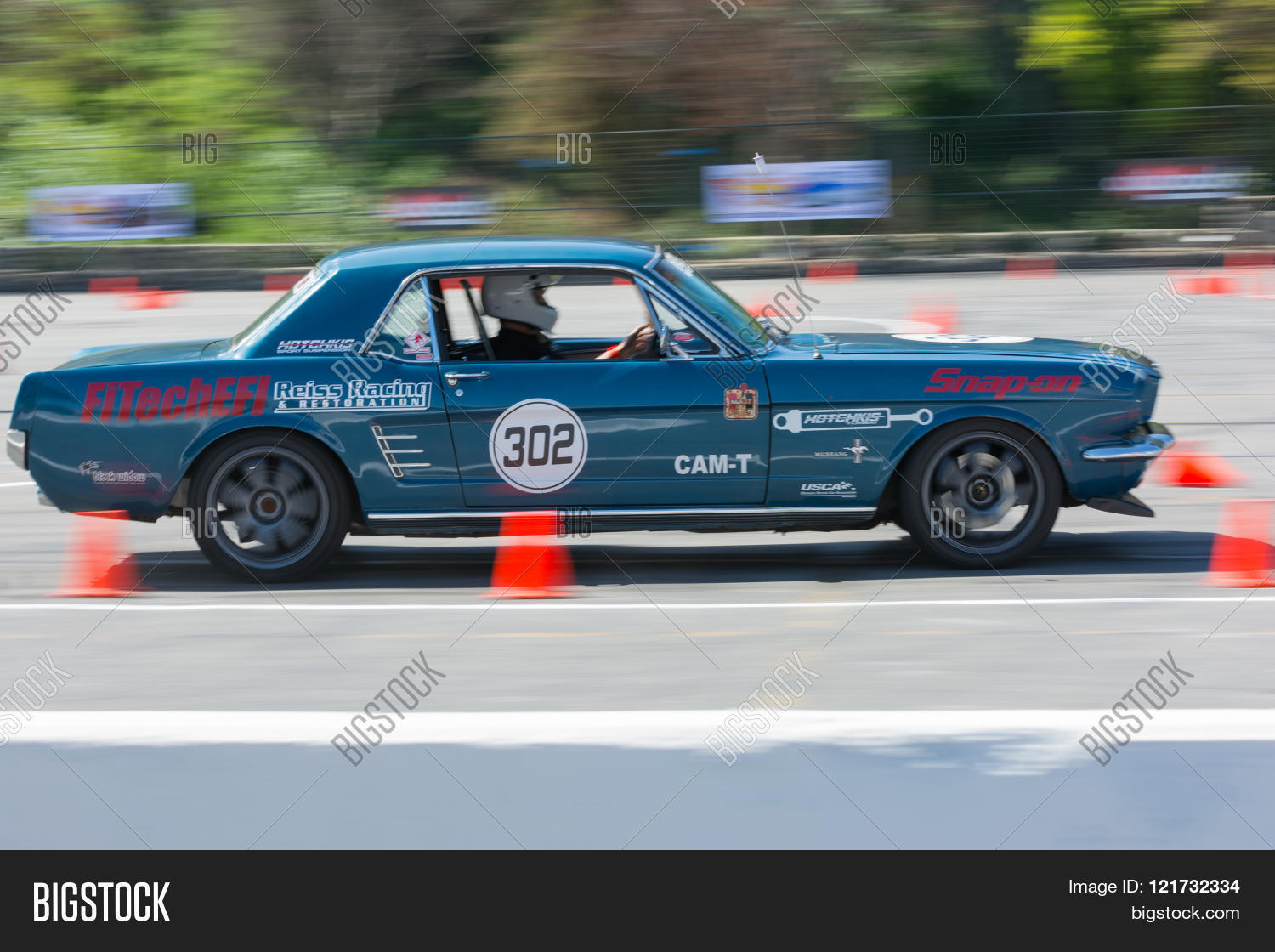 Ford Mustang Autocross Image Photo Free Trial Bigstock