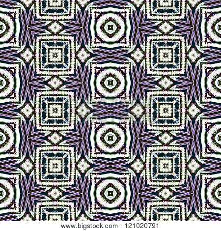 Abstract seamless geometric cubist kaleidoscopic background