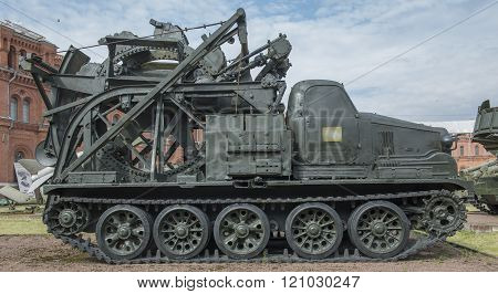 Btm-fleet Trench Machine (1956). Weight, Kg - 26500. Performance -400 M / H