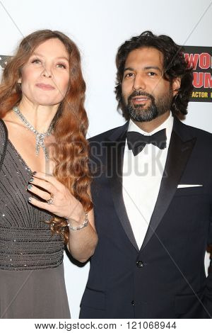 LOS ANGELES - FEB 28:  Khrystyne Haje, Roland Rojas at the Style Hollywood Viewing Party 2016 at the Hollywood Museum on February 28, 2016 in Los Angeles, CA