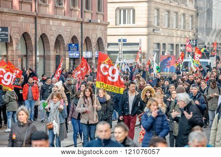 Protest Against Labour Reforms In France