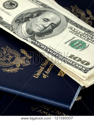 passports and us dollars, no trade marks