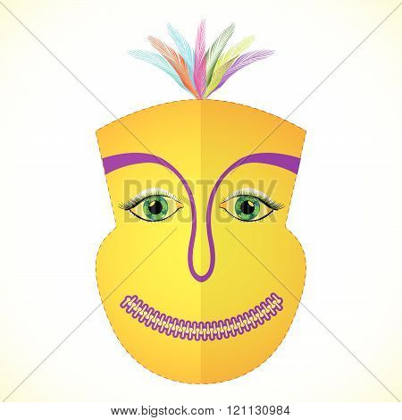 Mardi Gras Carton Mask