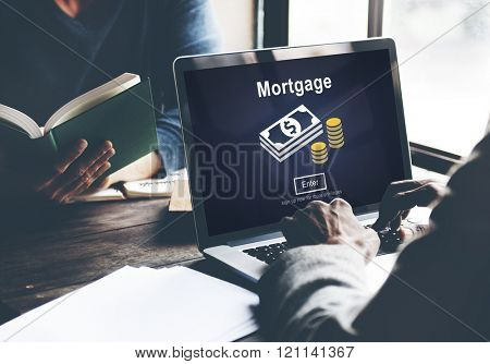 Mortgage Payment Debt Finance Webiste Online Concept