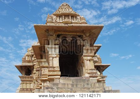 Temple In Khajuraho. Madhya Pradesh, India