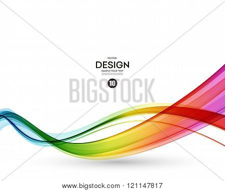 Abstract vector background, blue violet wavy
