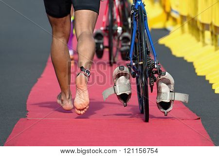 Triathlon bike the transition zone