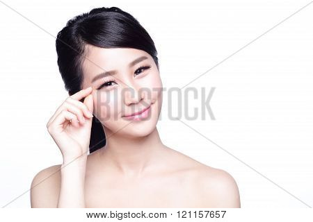 Woman Face And Eye Care