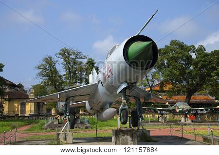 MiG-21 close up. City Museum, Hue
