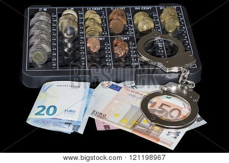 Handcuffs And Money