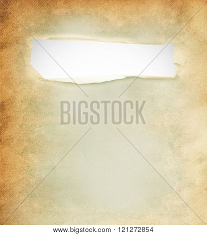 White hole on old paper