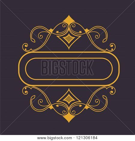 Gold or yellow a retro a frame