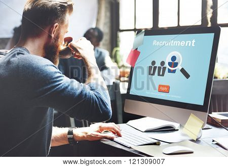 Recruitment Hiring Employment Human Resources Concept