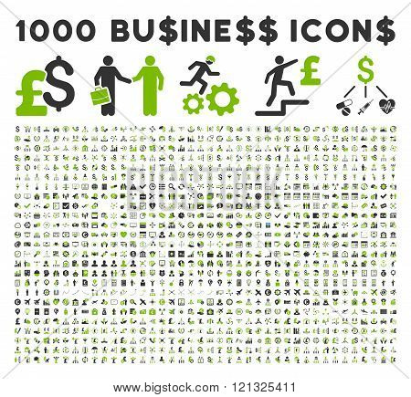 1000 Flat Vector Business Icons