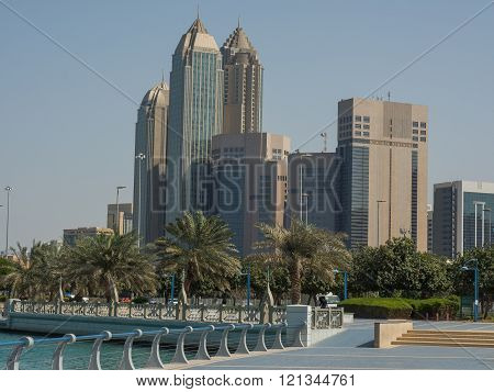 the Promenade of abu Dhabi in the uae
