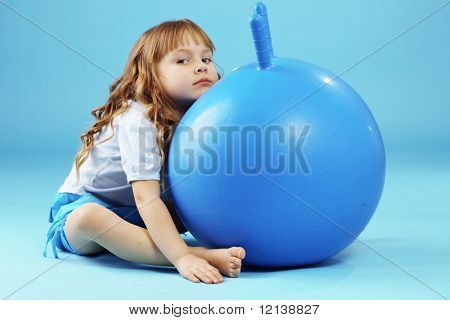 아이 블루 스튜디오 배경 체조 공