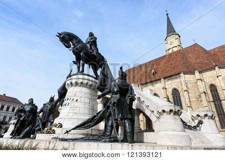 The church of Saint Michael, a gothic style roman catholic cathedral in Cluj, second largest church