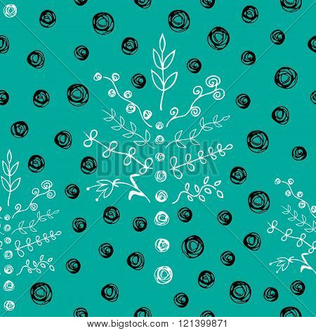 seamless pattern with abstract trees for your design eps10
