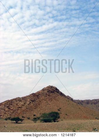 mountain closeup view in a desert land