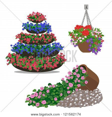 Set Of Floral Arrangememt