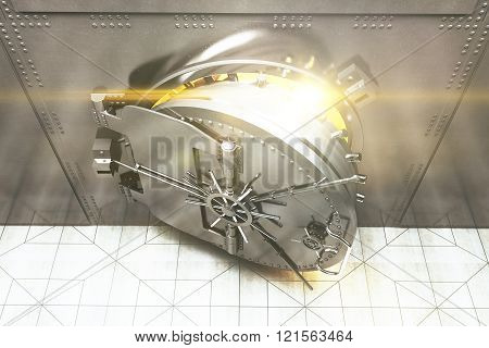 Open Bank Vault Top