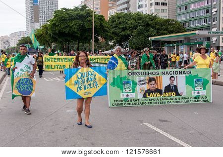 Brazilians Protest Against Government and President