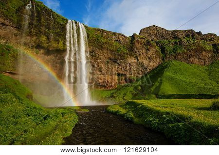 Beautiful Icelandic Waterfall.