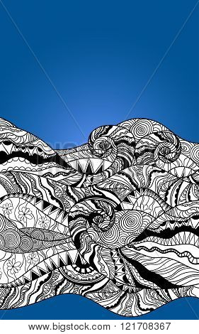 Vector Artistic Template Banner Background Illustration