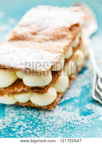 millefeuille with vanilla cream