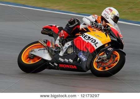 SEPANG - 05 februari: Andrea Dovizioso van de Repsol Honda team praktijken in de pre-season tests 