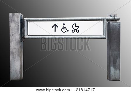 Entrance To The Shop For Physically Challenged Persons And Strollers