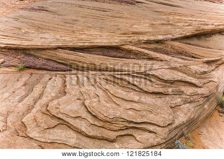 details of rocks at the horseshue bent in Page, Arizona