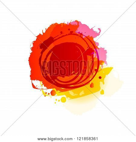Grunge summer red background