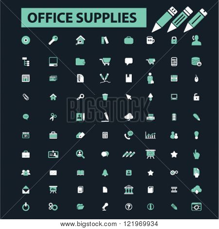 office supplies icons

