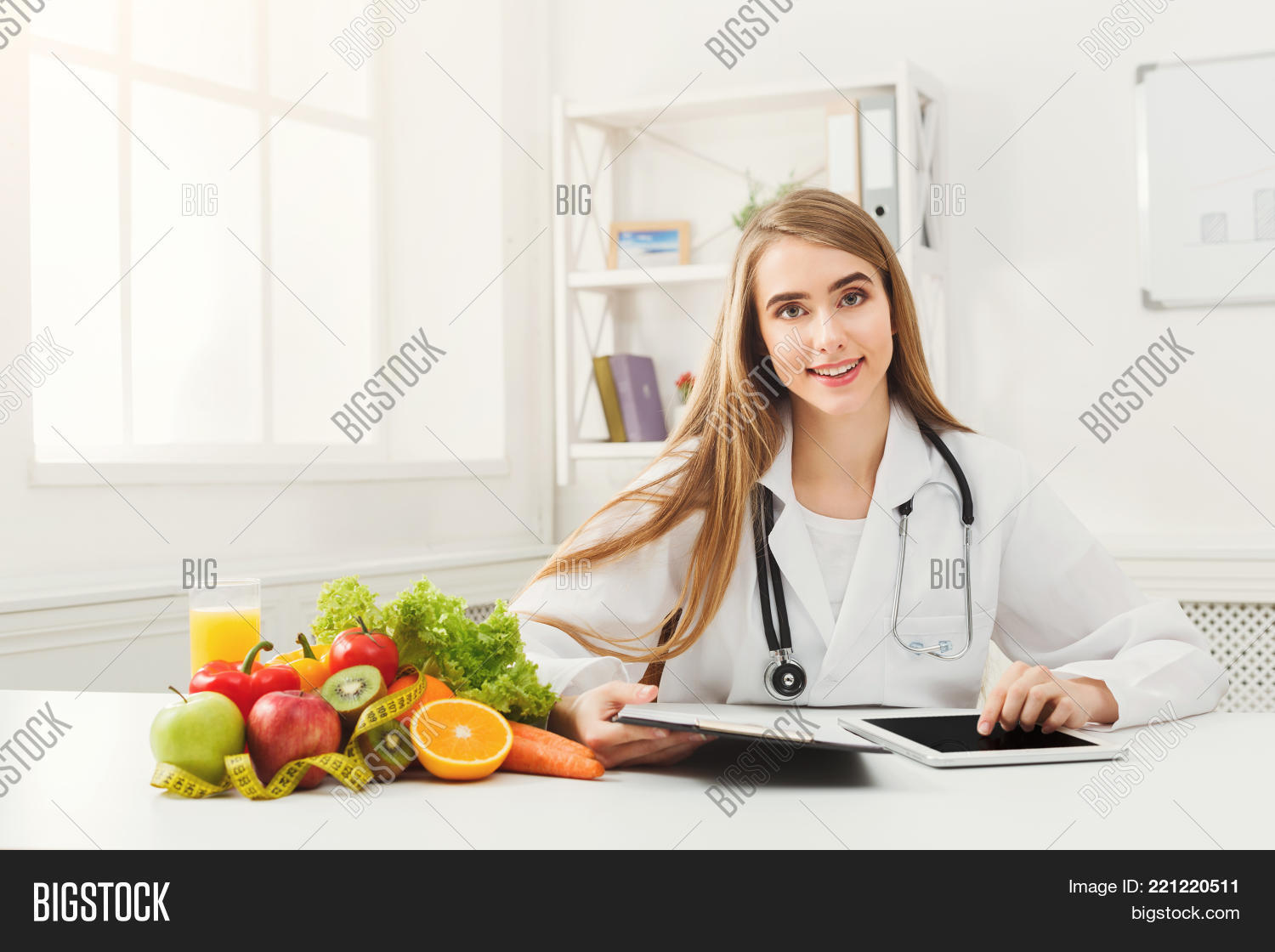 female nutritionist image photo free trial bigstock nutritionist office