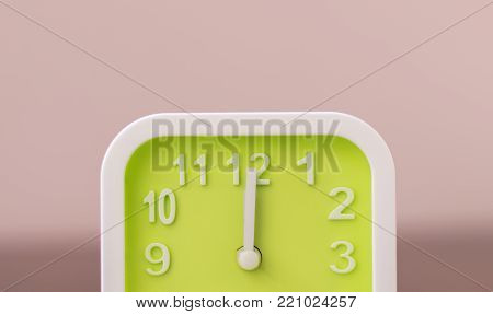 Clock at 12.00 PM meaning is lunchtime. Stop working and go to eat lunch and prepare to continue work at 1.00 PM