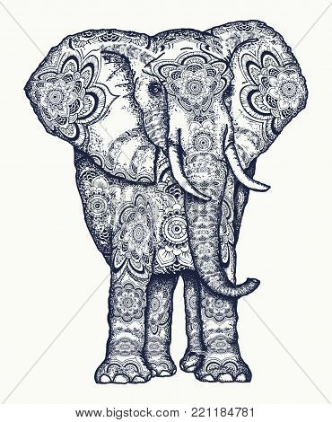 boho elephant vector images