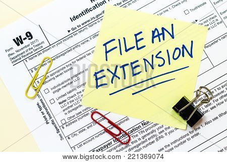 W9 2018 Tax Laws Concept