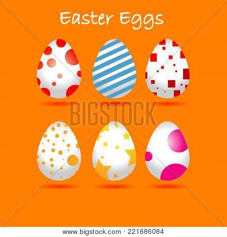 Happy Easter. Easter Eggs. Vector illustration EPS10