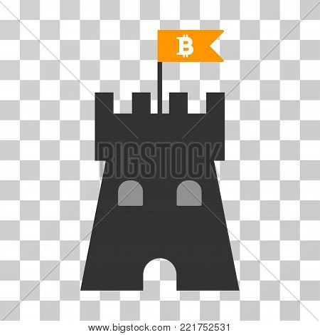Bitcoin Fortress Vector Photo Free Trial Bigstock