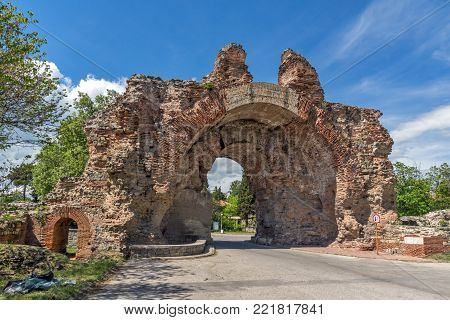The South gate - The Camels of ancient roman fortifications in Diocletianopolis, town of Hisarya, Plovdiv Region, Bulgaria