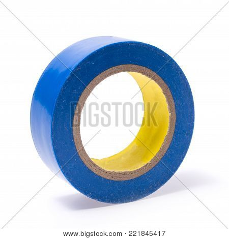 Roll of insulating tape isolated on white background