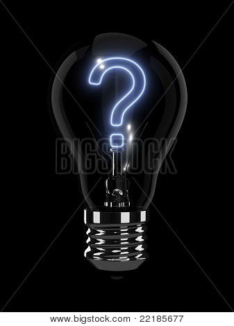 灯泡发光问号