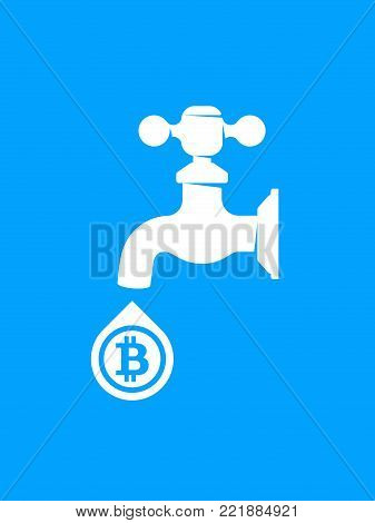 Bitcoin faucet vector mining of crypto currency