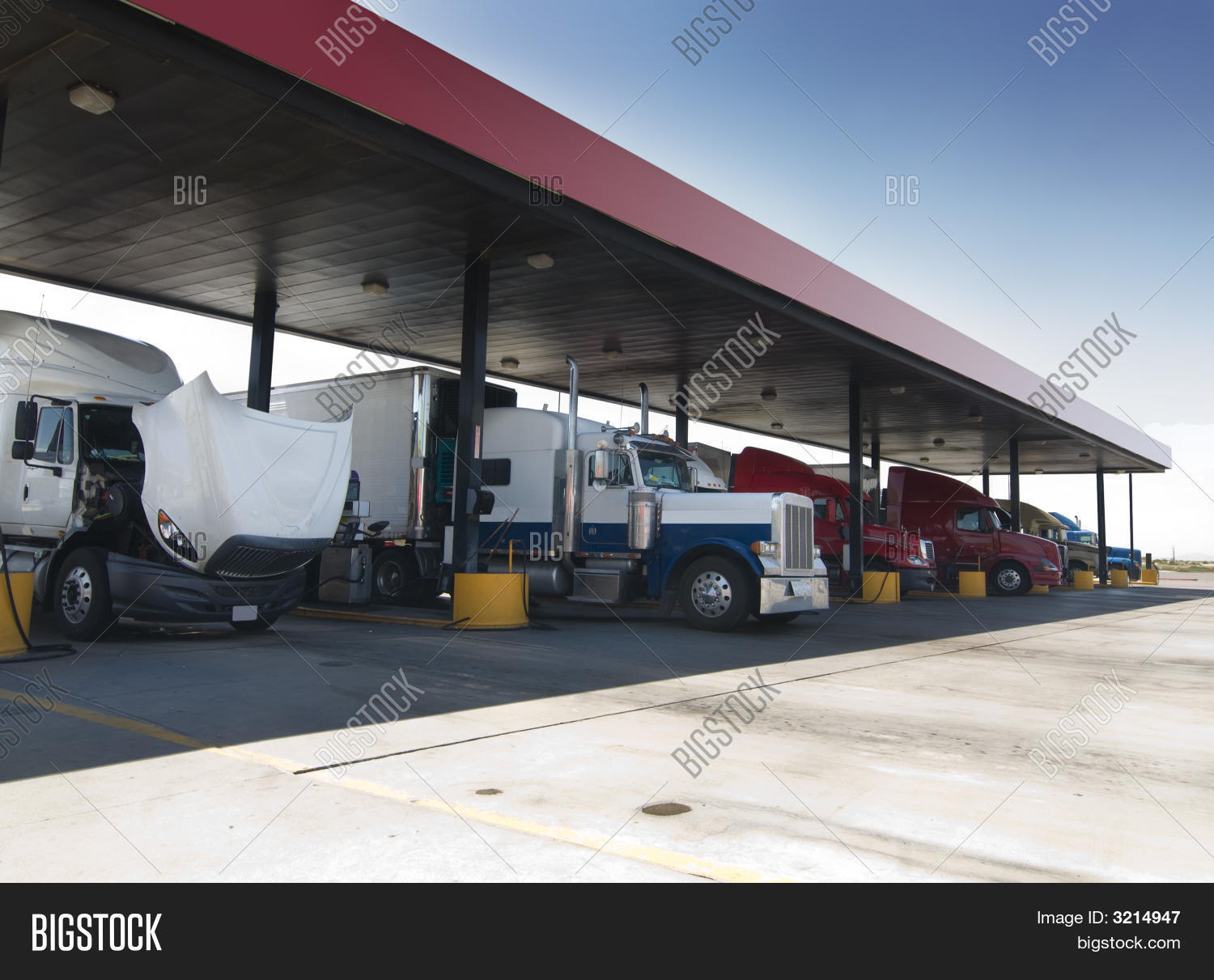Trucks Gas Pump Image & Photo (Free Trial) Bigstock