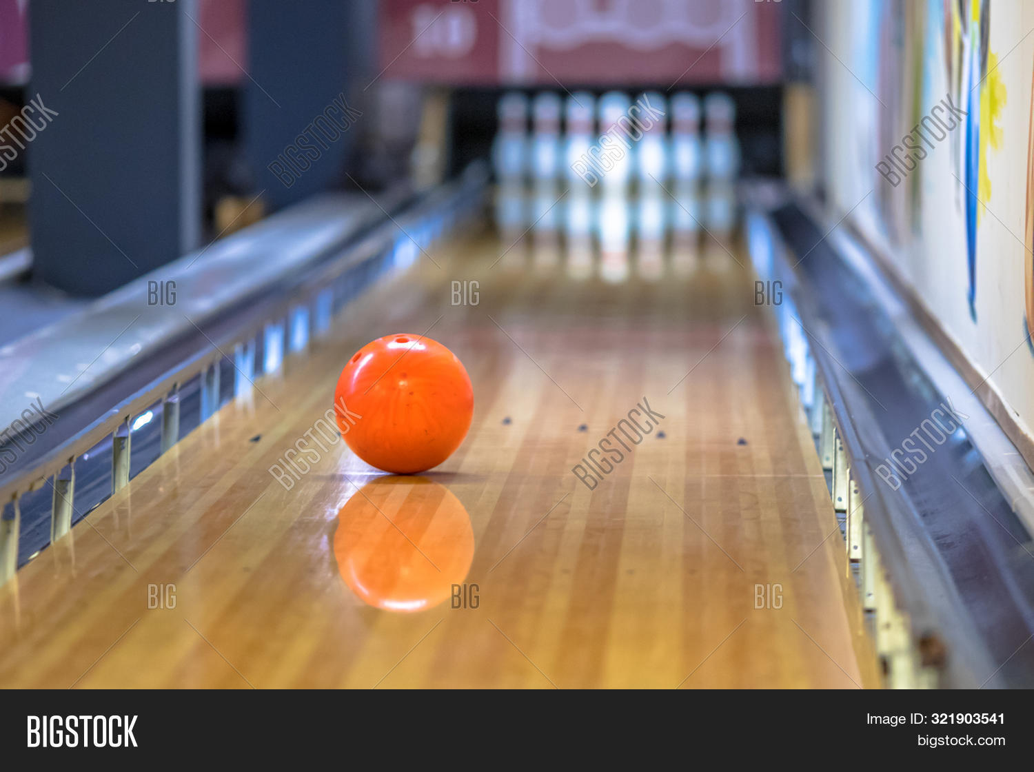 Bowling Ball On Alley Image & Photo (Free Trial) Bigstock