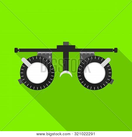 Vector Design Of Test And Frame Icon. Set Of Test And Optometric Stock Vector Illustration.