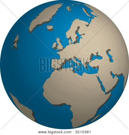 ヨーロッパの地図